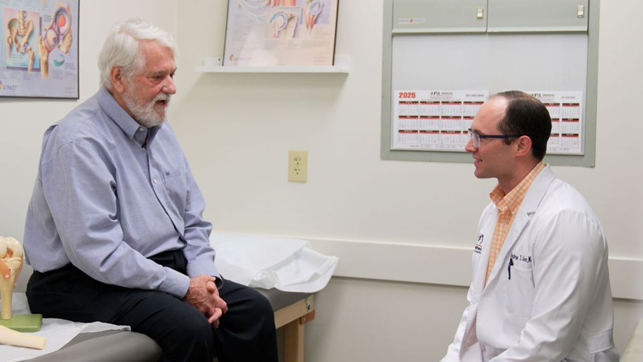 Patient Bill talking to Dr. Andrew McGee